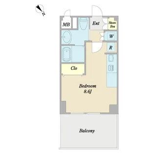 プロシード行徳2【4階】の間取り
