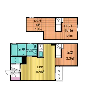 Infina春日井【4階】の間取り