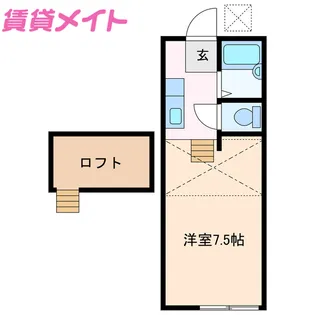 ドエルアルフィー【2階】の間取り