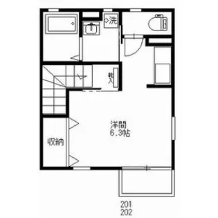 クローバーハイツ【1階】の間取り