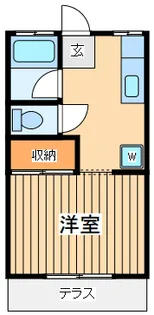 東京都立川市柏町1【アパート】の間取り