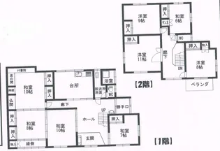 青森県北津軽郡中泊町大字田茂木字若宮【一戸建】の間取り