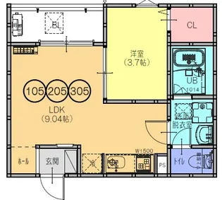F+style藤井寺西古室【1階】の間取り