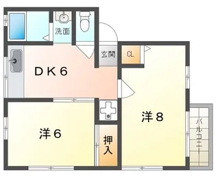シティハイムフォーレスト【2階】の間取り