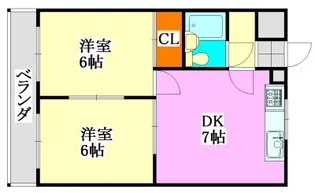 サウスウイング【2階】の間取り