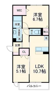 グリーンハウス【3階】の間取り