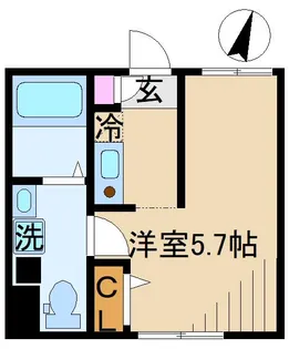 レピュア東十条駅前レジデンス【5階】の間取り