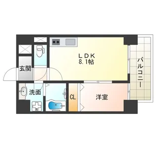 GRAND STEADY新梅田【2階】の間取り