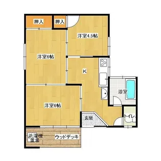 静岡県磐田市二之宮【一戸建】の間取り