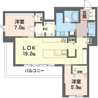 グリシーナ【2階】の間取り