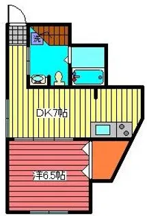 岡田様方貸室【1階】の間取り