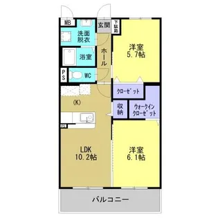 鹿児島県霧島市隼人町東郷1【マンション】の間取り