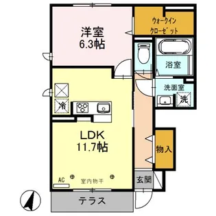 グランテラス 2【1階】の間取り
