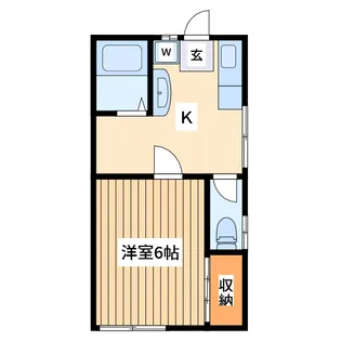 寺本荘【2階】の間取り