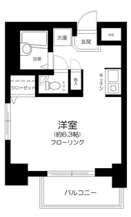 東京都渋谷区本町4【マンション】の間取り