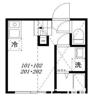 東京都葛飾区鎌倉4【アパート】の間取り