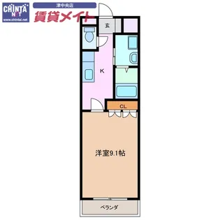 リヴァージュ A棟【2階】の間取り