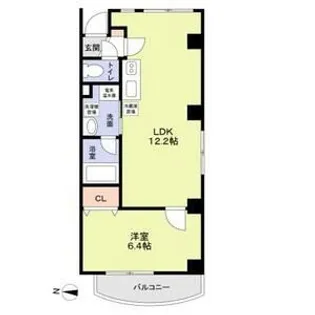 香里グリーンハイツ【5階】の間取り