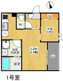 PensionJuly桜尾【3階】の間取り