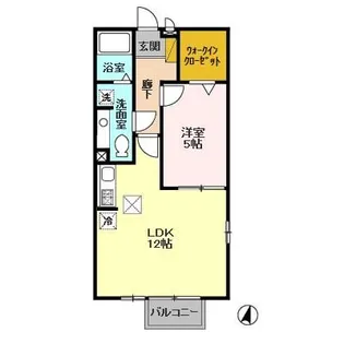 茨城県牛久市さくら台1【アパート】の間取り