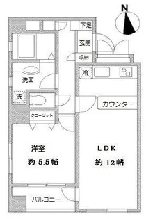 ラクラス田原町【4階】の間取り