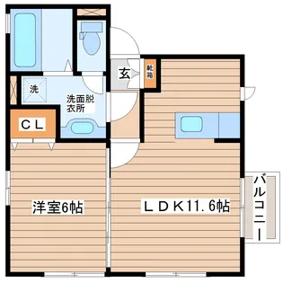 アリーヴィオ鉄砲町【2階】の間取り
