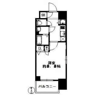 スワンズ谷町セントシティ【2階】の間取り