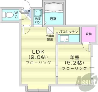 アンファン47【3階】の間取り