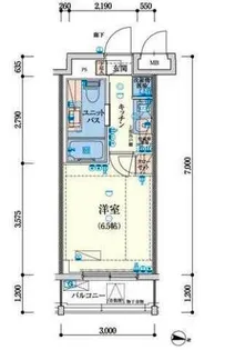 リヴシティ大島イースト【9階】の間取り