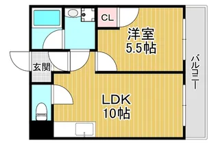 大阪府大阪市旭区新森5【マンション】の間取り