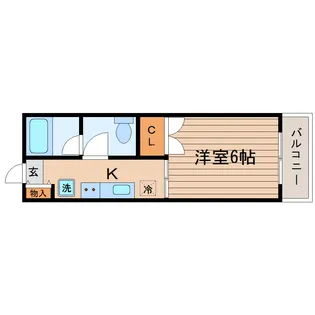 サンパレスシカマ【1階】の間取り