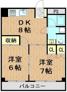 フローラル津田沼【2階】の間取り