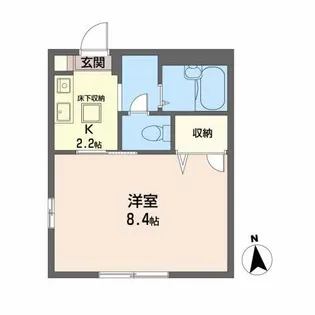 フレグランス目黒【1階】の間取り