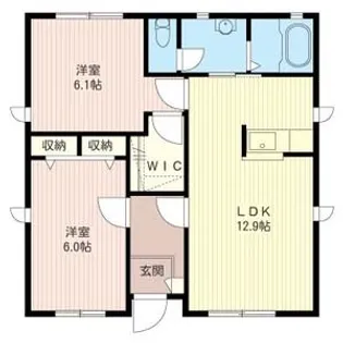 スタシオン・セルヴィス C【1階】の間取り