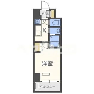大阪府大阪市福島区海老江2【マンション】の間取り