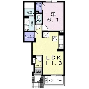 兵庫県小野市葉多町【アパート】の間取り