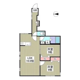 Court Riviera【1階】の間取り