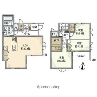 東京都練馬区大泉学園町2【一戸建】の間取り