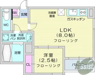 R-SMARTpista長町一丁目駅【3階】の間取り