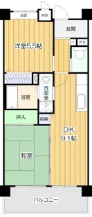 アメニティコート芦屋春日南棟【5階】の間取り