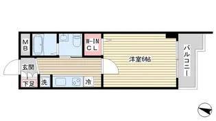 シャルム武蔵小山【4階】の間取り