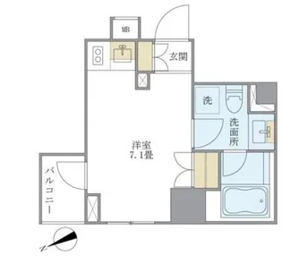 Brillia ist 銀座東【7階】の間取り