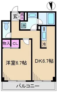 東京都北区岩淵町【マンション】の間取り
