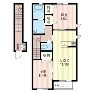 エスターテ【2階】の間取り