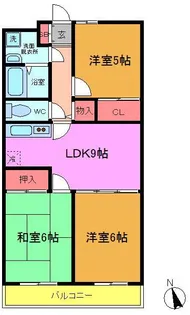 アフィニス原木【1階】の間取り