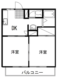 ひまわりハイム船山 B棟【2階】の間取り