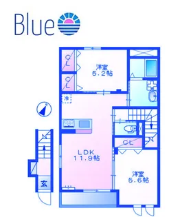 神奈川県横浜市栄区長沼町【マンション】の間取り