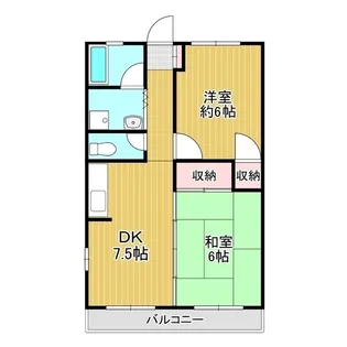 和光ハイツ【2階】の間取り