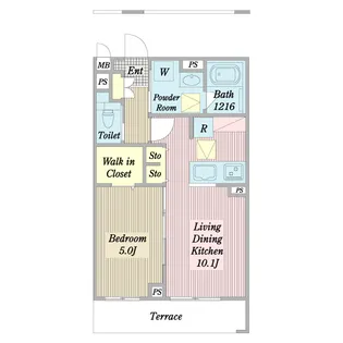 日曜島【1階】の間取り