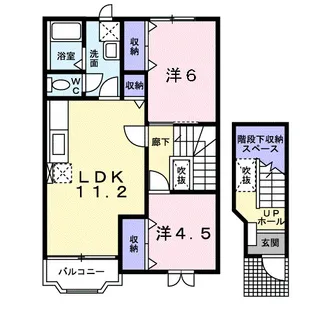 フロンティアII【2階】の間取り